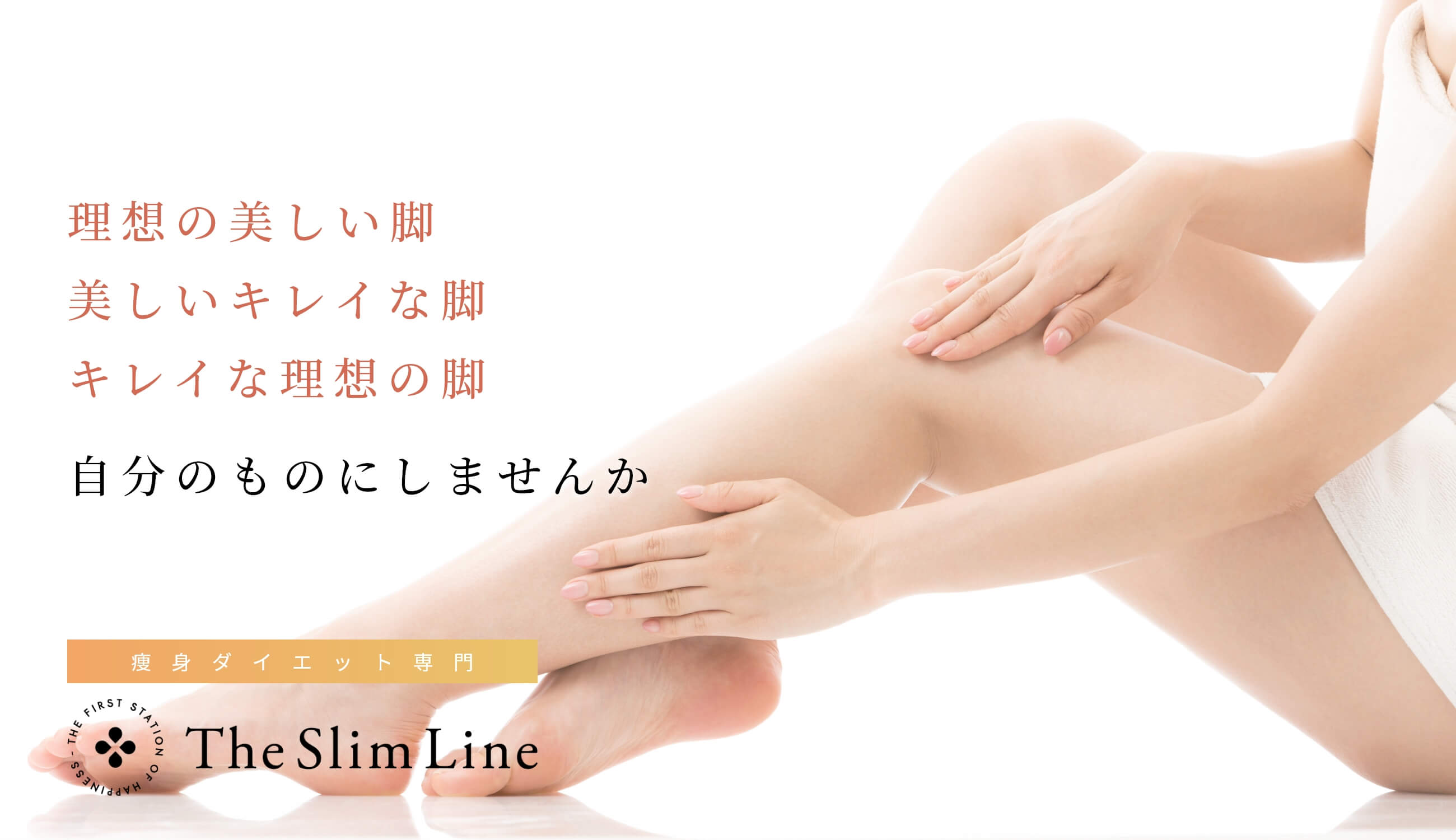 理想の美しい脚、美しいキレイな脚、キレイな理想の脚を自分のものするなら痩身専門エステサロンのスリムライン